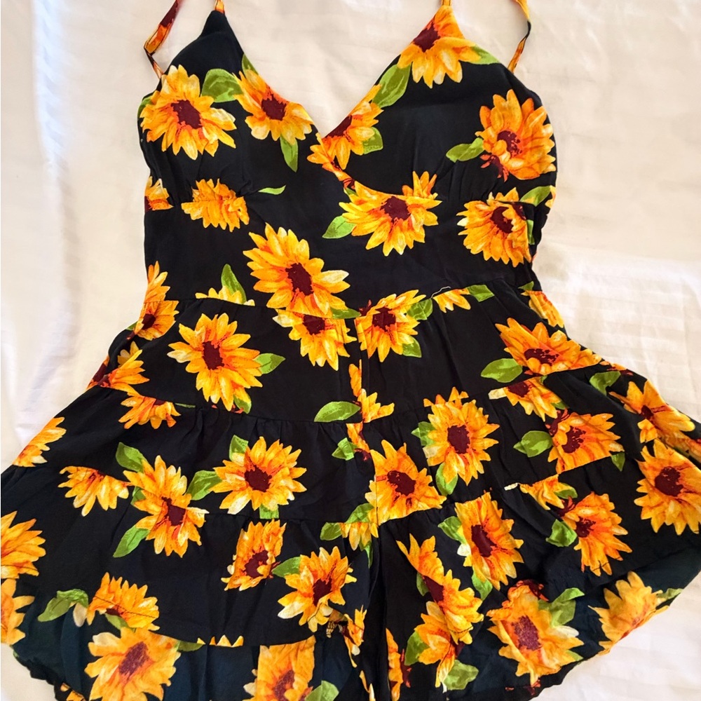 Sunflower Print romper